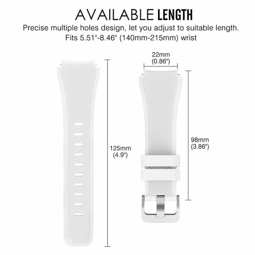 Soft Silicone Replacement Sport Watch Wrist Band Strap For LG Watch R W100 - Picture 5 of 42
