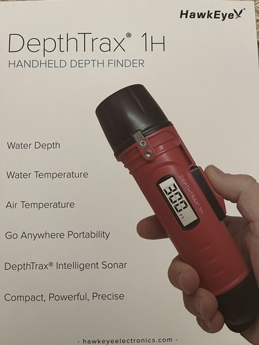 HawkEye Depthtrax 1H Handheld Depth Finder Temperature Reader DT1H | eBay