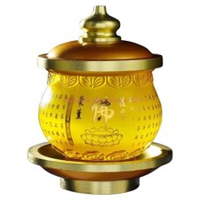 9.5cm Buddhism Water Supply Cup Home Buddha Cup Family Tribute Holy Water Cup