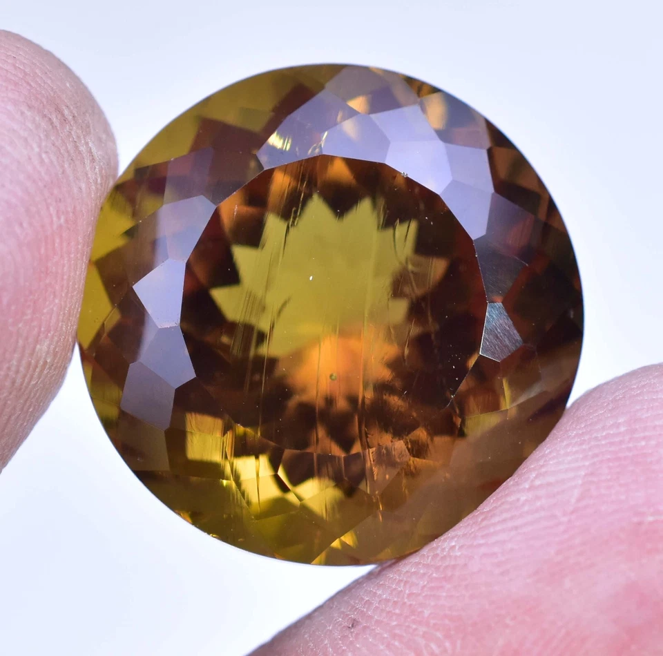 Piedra preciosa natural DIÁSPORA 36,80 quilates cambio de color corte redondo rara encontrada CERTIFICADA Foto 4 de 4