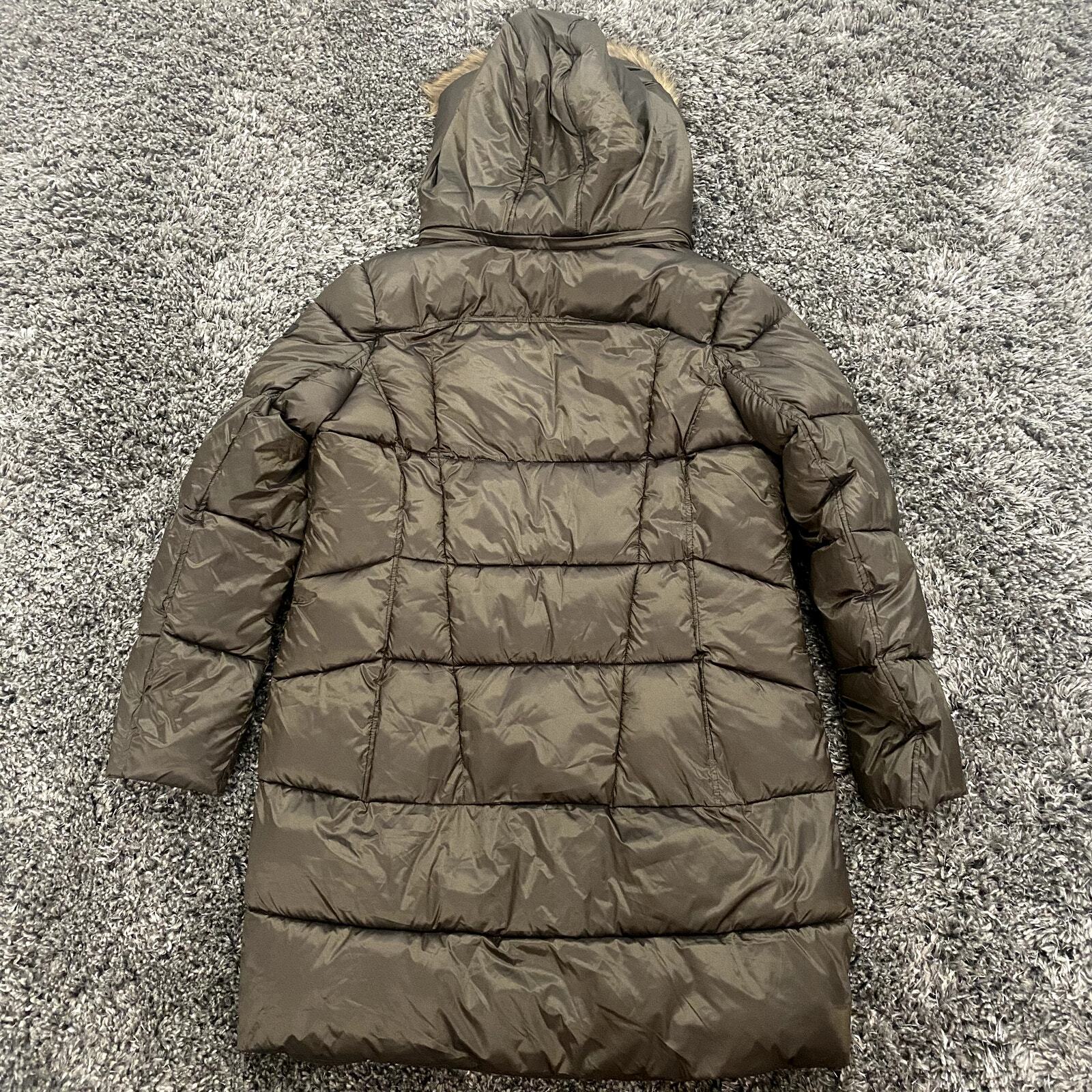 Sam Edelman 3/4 Puffer Jacket w/ Faux Fur Trim Hood, Size XL image 4
