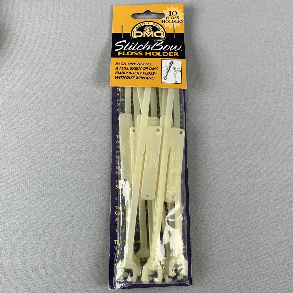 Floss Holders DMC StitchBow™(1) 10 Piece Pack  Hold a Full Skein Without Winding - Image 3 of 4