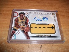 (2) 2022-23 Topps Inception OTE Basketball Jaylen Martin Patch Auto Cards /25