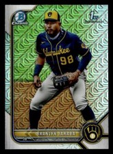 2022 Bowman #BCP-15 Branlyn Jaraba Chrome Prospects Mojo Refractor card