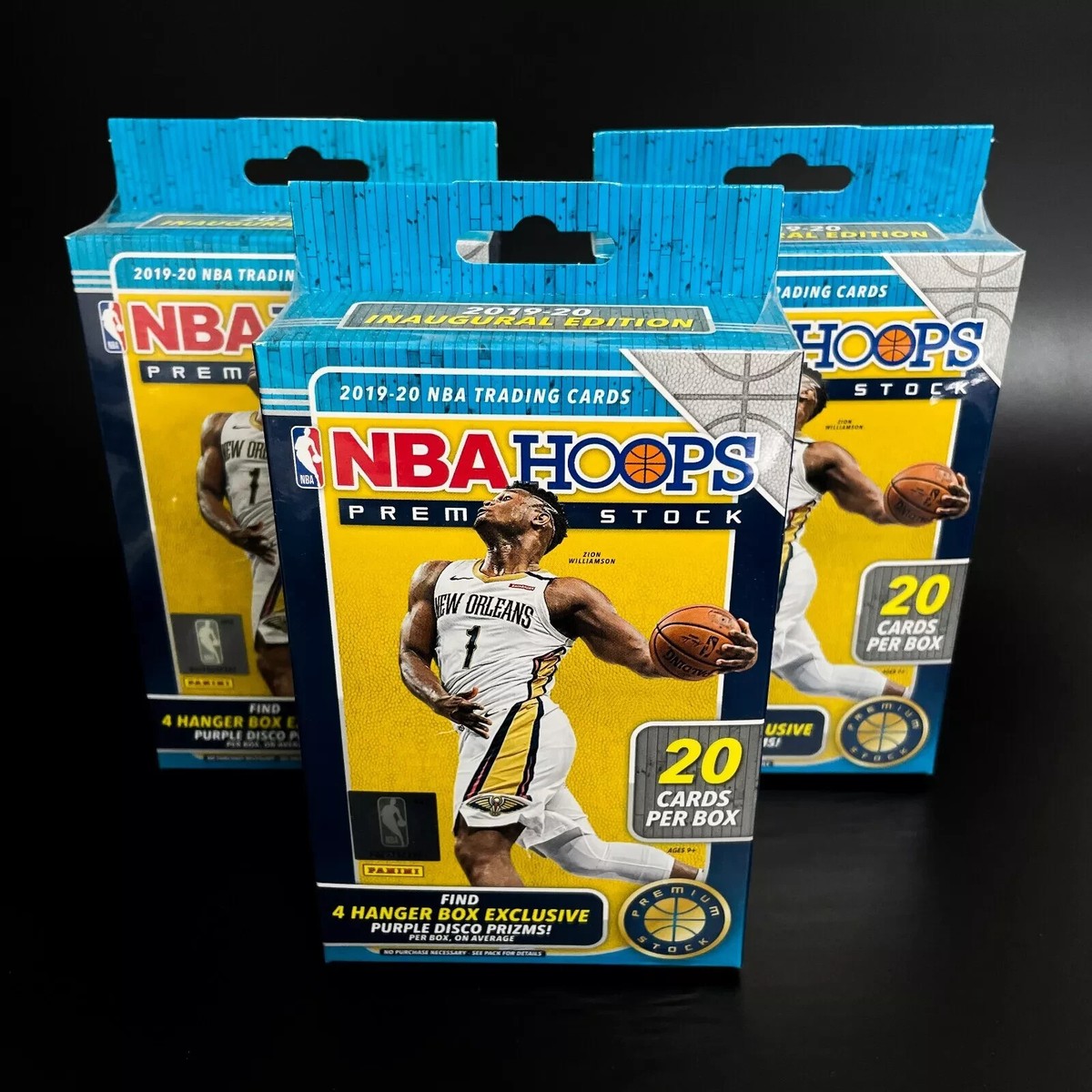 NBA Hoops Premium Hanger Box✖️3 2019-20 Panini NBA Hoops Premium Basketball Hanger Box Lot