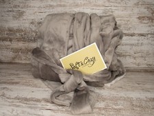 New  Women's Soft Cozy Tie-Front Robe Faux Sherpa Collar Grey Size XS / S