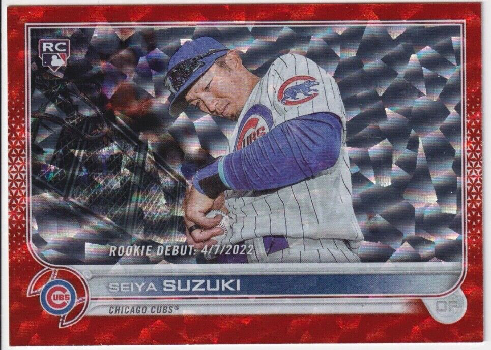 2022 Topps Update SEIYA SUZUKI Orange Foil Rookie Debut #007/299 RC Chicago Cubs
