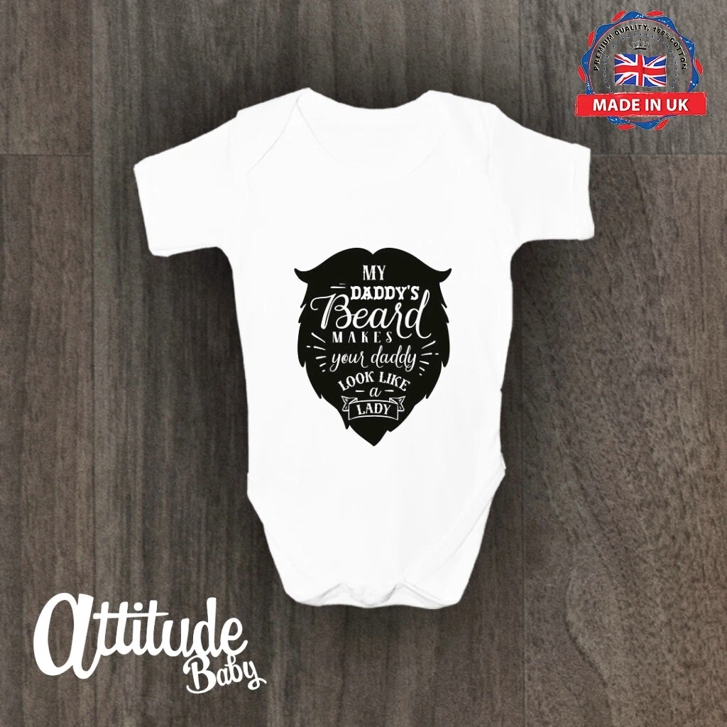 Plain Baby Grows Funny Printed Baby Vest Funny Baby Daddy Gifts