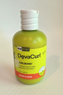 New DevaCurl Curlbond Re-Coiling Treatment Mask Regular Size  8 fl oz