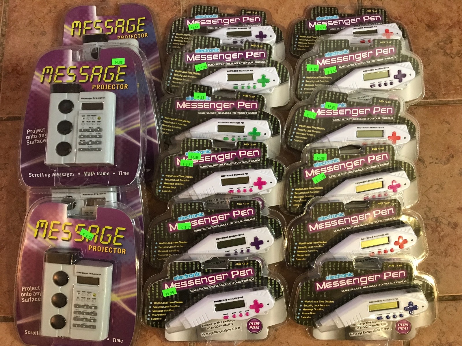 Lot Of 17 Scholastic Electronic Messenger Pen & Projectors Clock Phone Book eBay