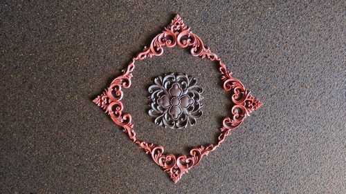 Vintage corners silicone mold 10 x 10cm, mold for clay, mold for resin, - Picture 11 of 12