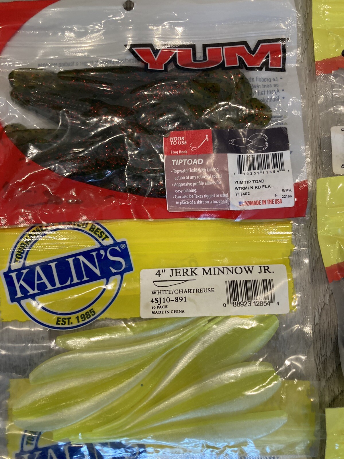 Lot of 26 Sealed Packs Mixed Soft Plastics - Kalin’s - Howie’s - PowerBait - Yum - Image 8