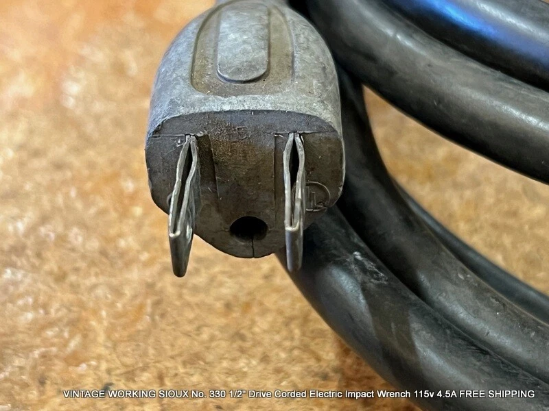 SIOUX номер Проводной электрический гайковерт 330 1/2 дюйма 115 В 4,5 А БЕСПЛАТНАЯ ДОСТАВКА - Изображение 4 из 4