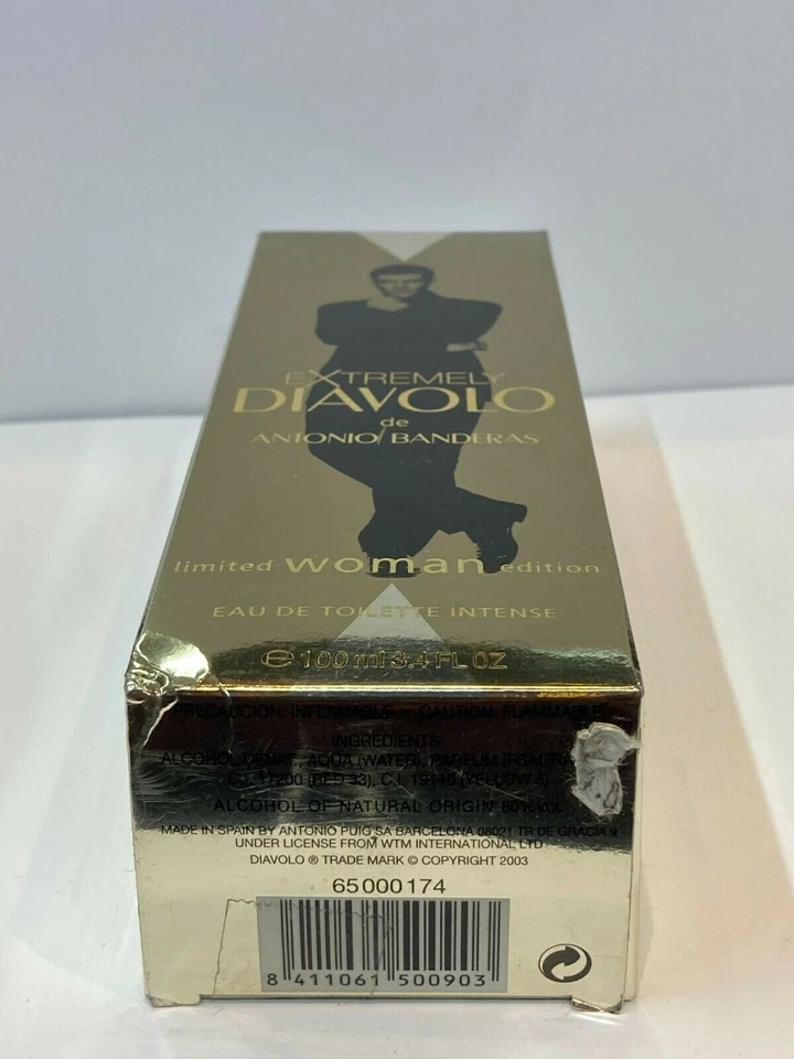 Diavolo Extremely de Antonio Banderas Mujer Edición Limitada 3.4oz EDT Intenso Foto 2 de 3
