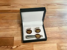 Washington Commanders Cufflinks, Tie Clip, Or Complete Set