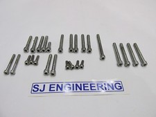 BSA B25 B50 STAINLESS STEEL ENGINE ALLEN BOLT SCREW SET UNC UK MADE SJ330