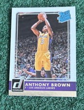 ANTHONY BROWN - 2015-16 DONRUSS RATED ROOKIE CARD # 201 - LOS ANGELES LAKERS NBA. rookie card picture