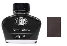 Aurora Fountain Pen Ink Bottle, 55ml, Black, Brand New