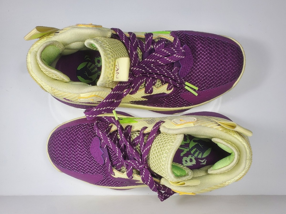 Adidas Dame 8 Dame Time Basketball Mens Boys Yellow Purple GY2906‎ 4.5 Colorful Dame 8 J  main image 2