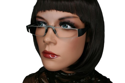 OCCHIALI DA LETTURA PREMONTATI +1,50 PORSCHE DESIGN P'8801 A 6079 ARGENTO E NERO - Picture 4 of 5