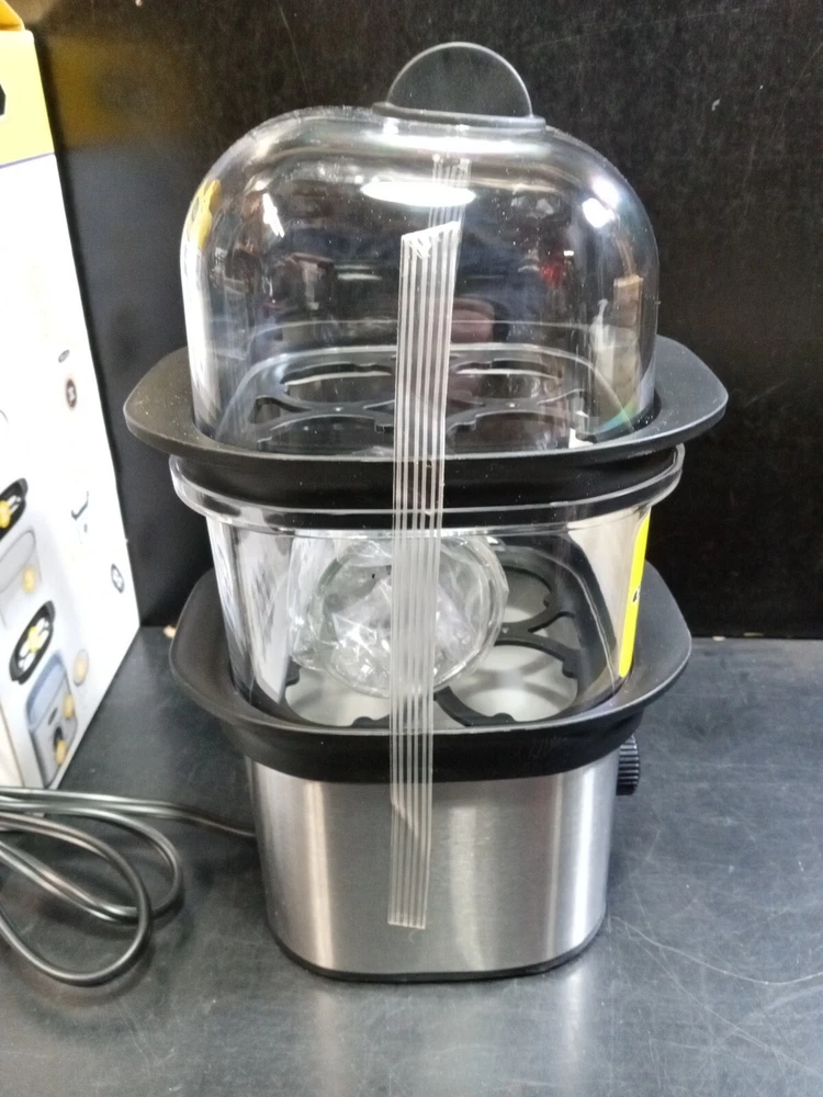 Bella Double Tier Egg Cooker for Soft Medium or Hard Boiled Eggs Fast Bella Double Tier Egg Cooker for Soft Medium or Hard Boiled Eggs Fast