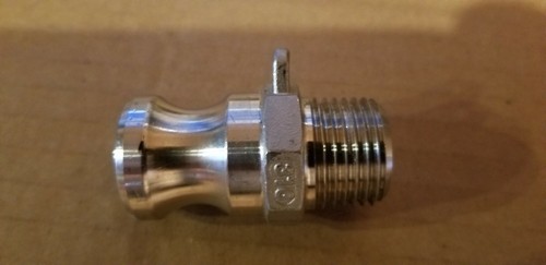 DC50 316 1/2" CAM LOCK CONNECTOR SET 3PC GROVE COUPLER INC MALE FEMALE CAP #1 - Picture 7 of 12