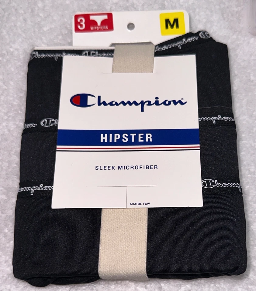 Panty CHAMPION Microfibra 3 Pk Negro Hipster Nuevo en Paquete Mujer Talla M 6 XL 8 CH41M3 Foto 4 de 4