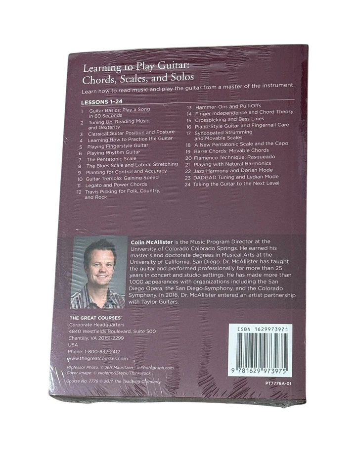 Great Courses Transcript Learning to Play Guitar Chords, Scales, and Solos NEW - Image 2 of 2