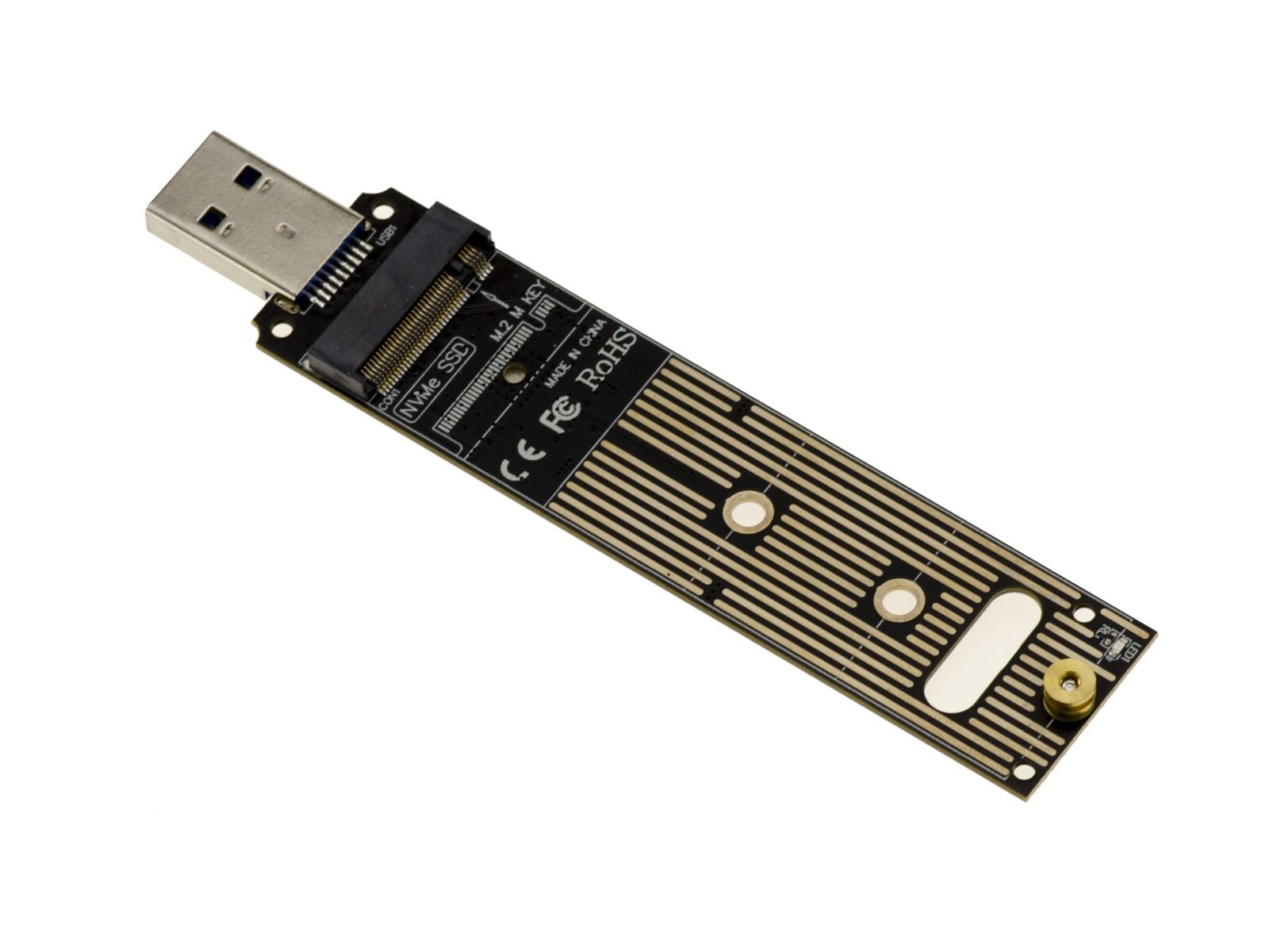Adattatore USB 3.1 Per SSD M.2 Ngff : M2 Pcie Nvme - Jmicron JMS583