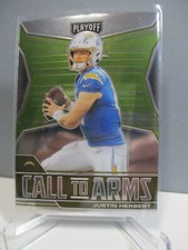 2021 Panini Playoff Call to Arms Justin Herbert Chargers Insert Card