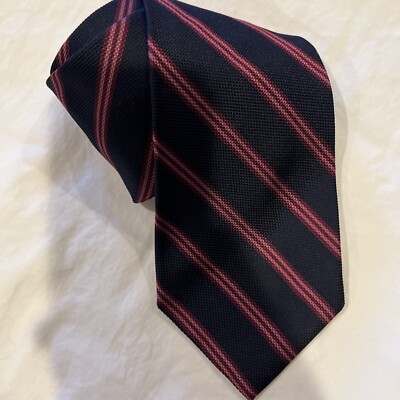 BROOKS BROTHERS Makers 100% Silk Tie Striped Made USA