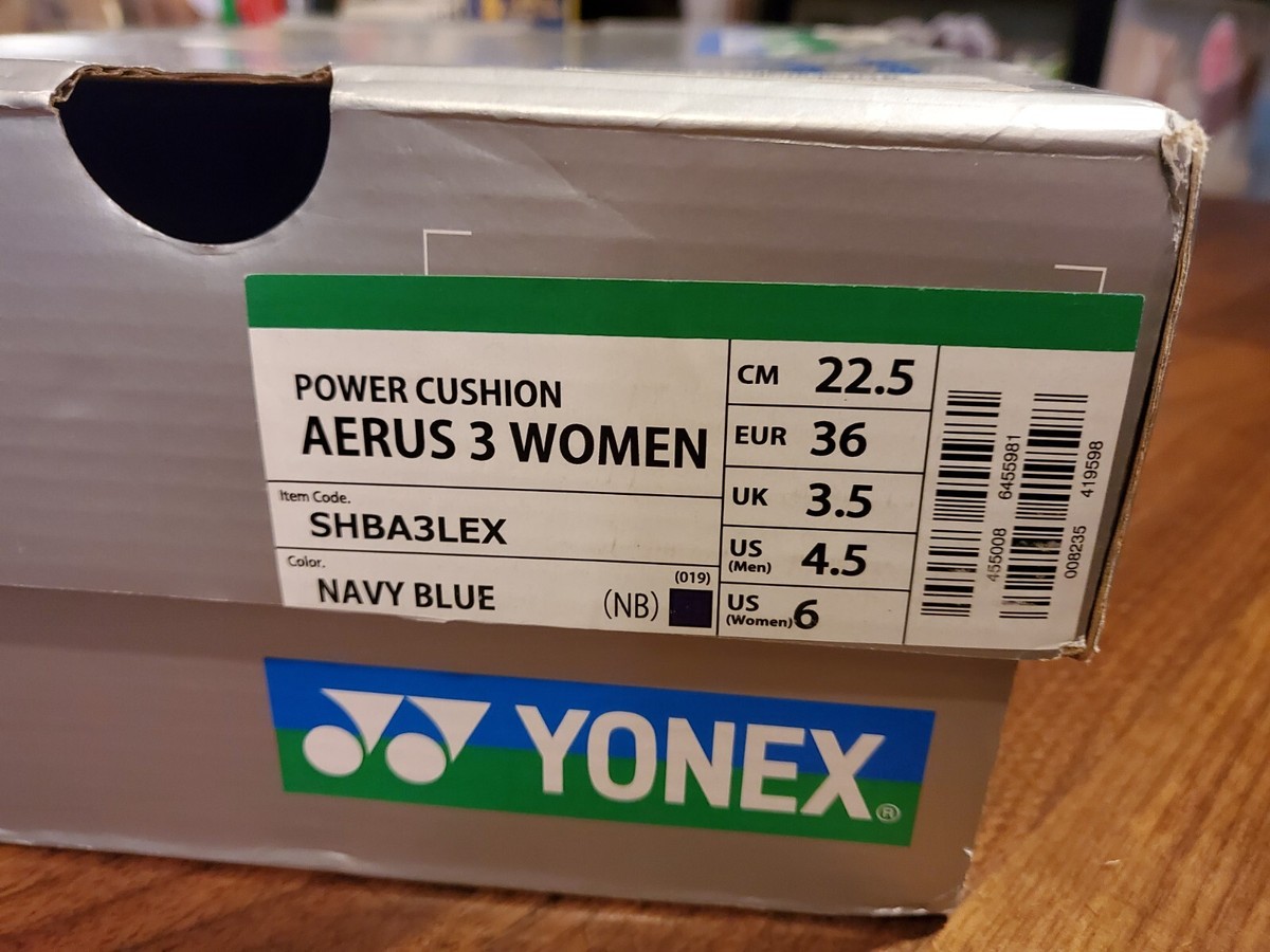 Women's Size 6 YONEX Aerus 3 Power Cushion Sneakers SHBA3LEX Men's