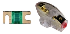 IMC Audio 30 Amp Mini ANL and 1 Fuse Fuse holder 4 6 8 Gauge Car Audio Gold