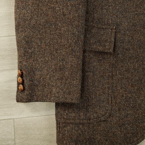 Pendleton Vtg USA Tweed Blazer Men's 42L Slim Wool Two Button Single Vented - Picture 4 of 16