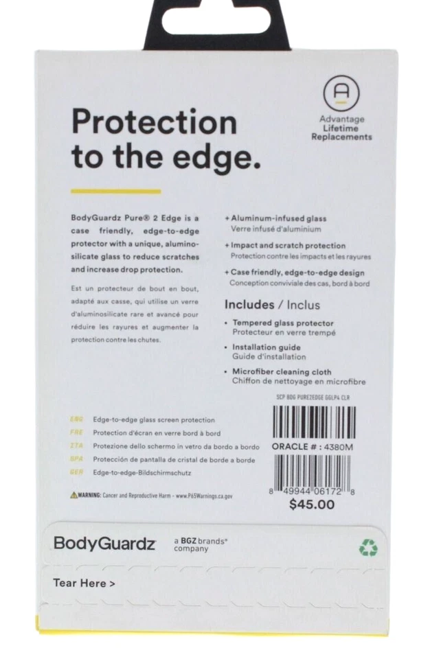 BodyGuardz Tempered Glass Screen Protector for Google Pixel 4 - Image 2 of 2