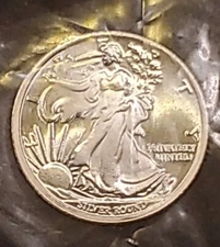 1/10 Oz .999 Fine Silver Walking Liberty