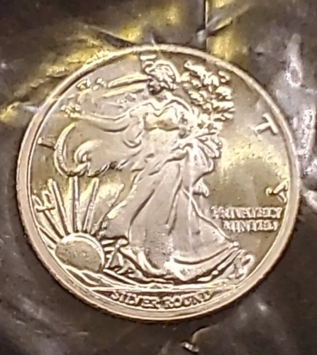 1/10 Oz .999 Fine Silver Walking Liberty