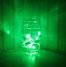 12-Pieces Green Submersible Waterproof Underwater Battery LED Tea Light Wedding