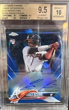 2018 Topps Chrome Ronald Acuna Jr RC Auto Blue Refractor BGS 9.5/10 /150