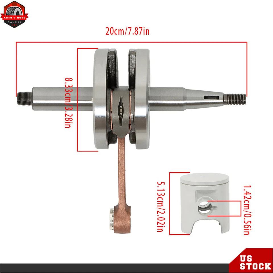 Kit de reconstrucción de motor para Yamaha YZ 80 YZ80 1993-2001 juntas de pistón del cigüeñal Foto 2 de 4