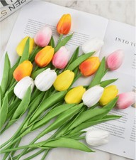 Artificial Tulip Fake Flower Real Touch For Home Party Decor BUY 2 GET 1 FREE