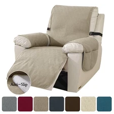 Recliner Chair Cover Mat Quilted Non Slip Slipcover Protector For Lazy Boy Sofa
