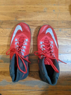 Nike Mens Zoom Devosion 844592-600 Red Basketball Shoes Sneakers Size 12 EUC