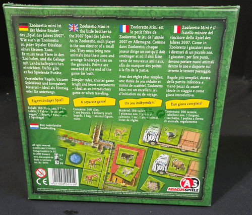 Juegos de ábaco Zooloretto Mini Family Fun Strategy Board Game New Sealed - Imagen 2 de 2
