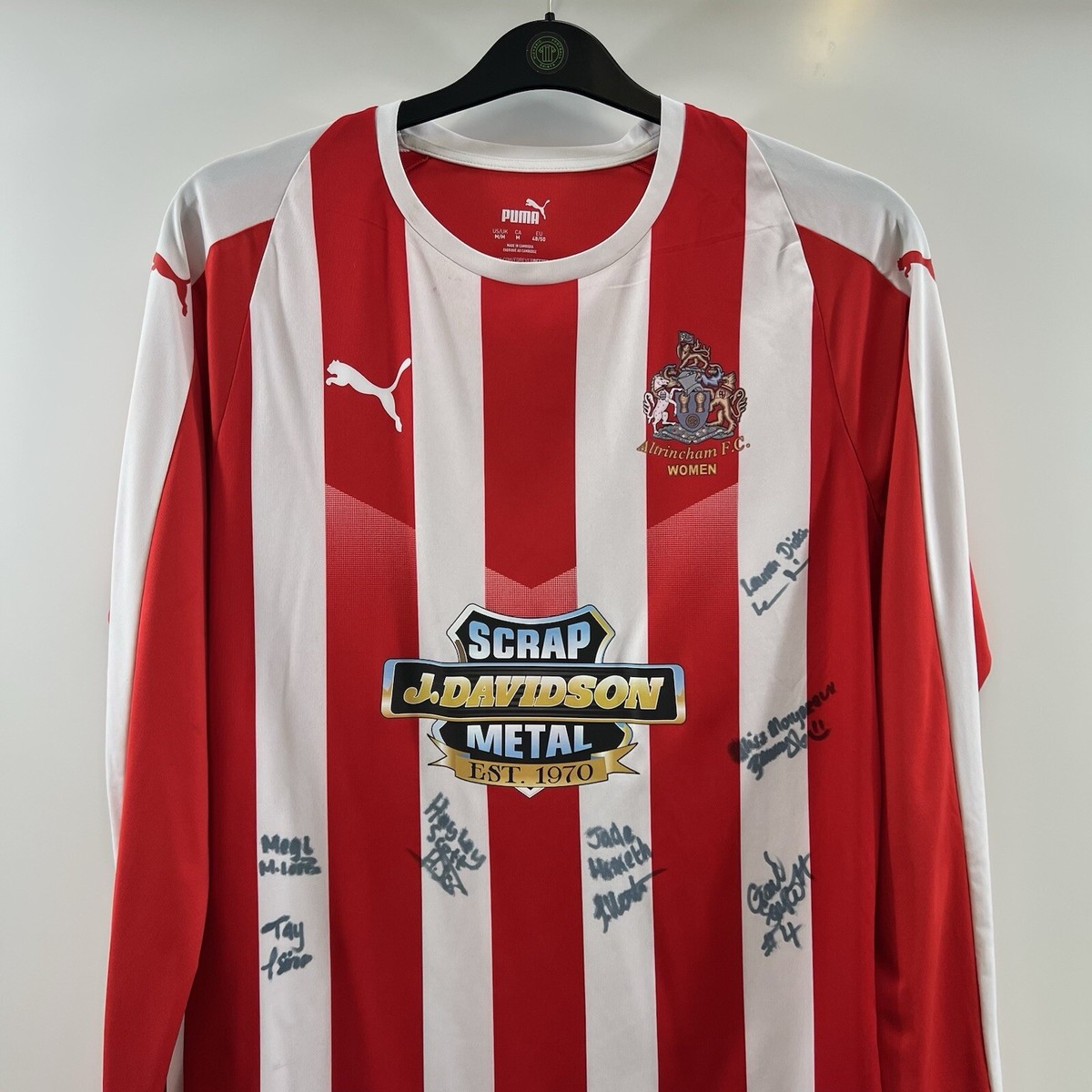 Altrincham Women Matchworn L/S Home Football Shirt 2021/22 Adults (M) Puma  E40