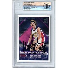 Nancy Lieberman Signed 2019 Donruss Express Lane #19 BAS Slabbed WNBA HOF Auto