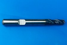Image of 6mm HSS-Co8 TiAlN 3 Flute 37° Helix Roughing Short End Mill with Flatted Shank
