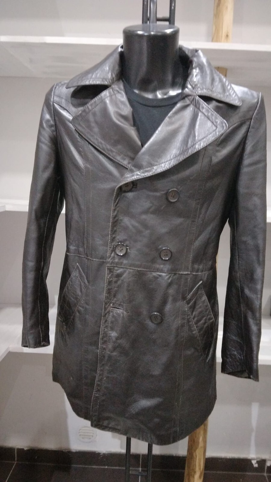Black Suede Leather Jacket for Women Size 52 PG038LZ Real Leather