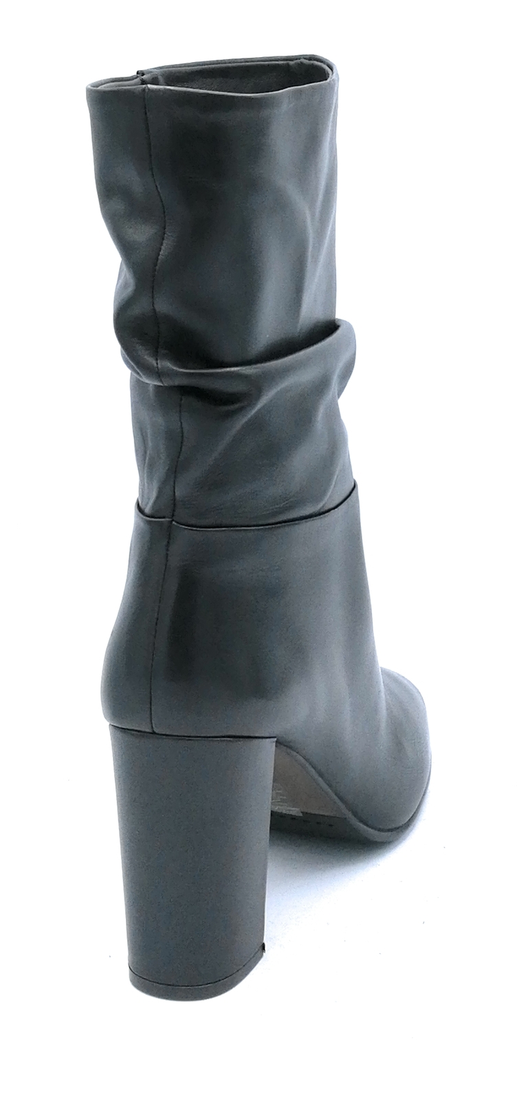 Bottines Elena Del Chio – Cuir Noir – Talon Bloc 7cm – Avec Fermeture Et Boucle