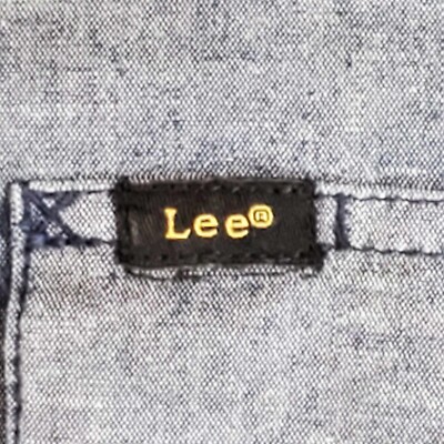 T-shirt Vintage LEE DENIM - Taille XL - Blanc Occasion Très Bon état
